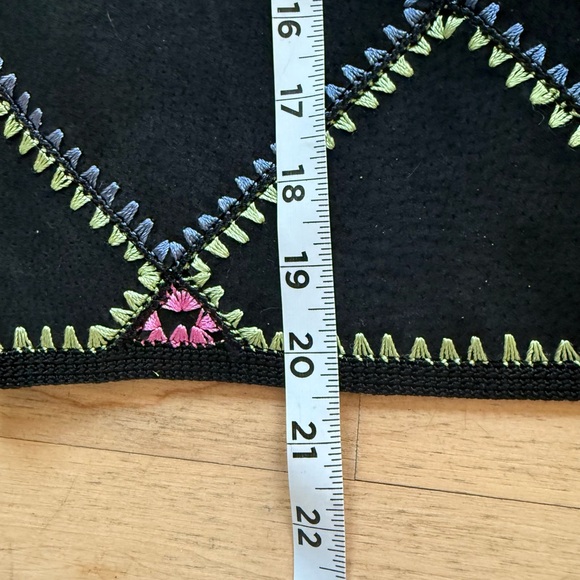 Metrostyle Vintage Leather/Suede Diamond Multicolor Pencil Skirtsz8 - Picture 12 of 16